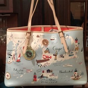 Spartina 449 - Northeastern Harbors Map Large Tote